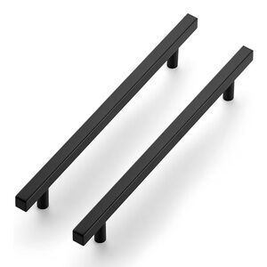 NEW 30 Ravinte Black Cabinet Handles Pulls 8-4/5” Matte Black Square 11-3/10”